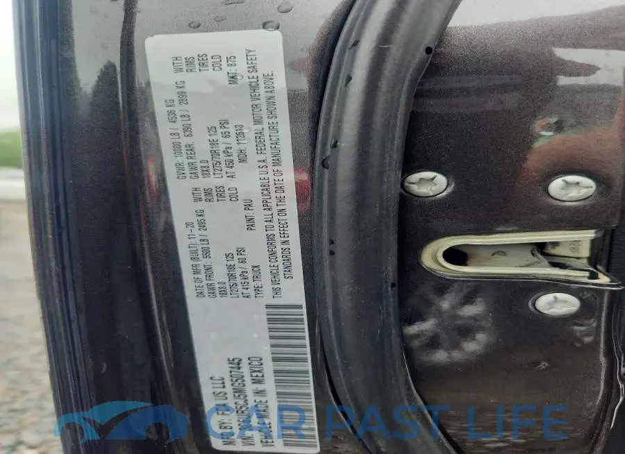 3C6UR5CJ5MG507445# 12