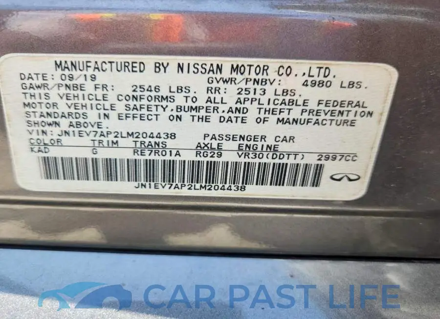 JN1EV7AP2LM204438# 12