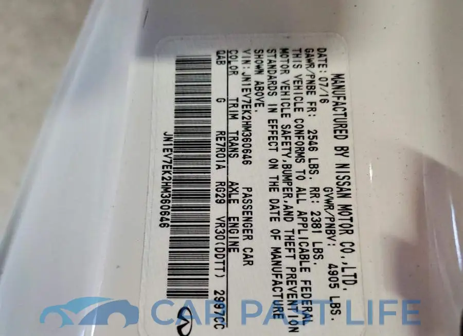 JN1EV7EK2HM360646# 12