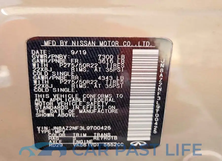 JN8AZ2NF3L9700425# 13