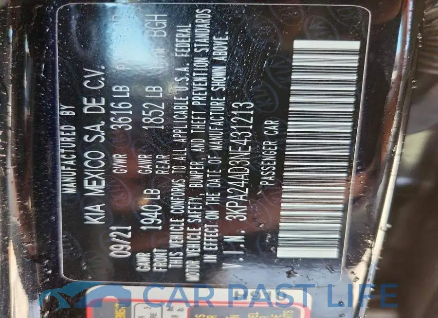 3KPA24AD3NE431213# 12