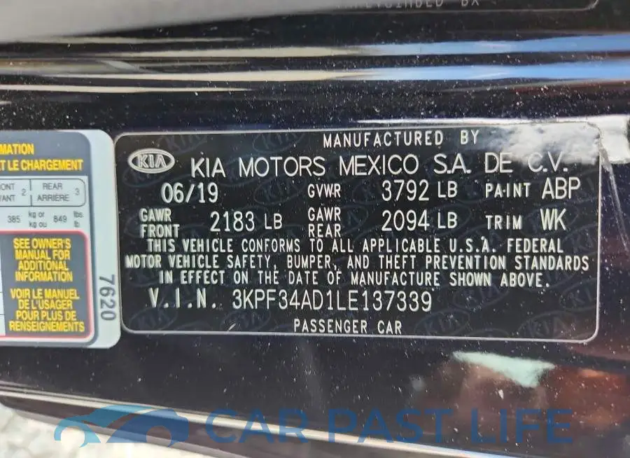 3KPF34AD1LE137339# 12