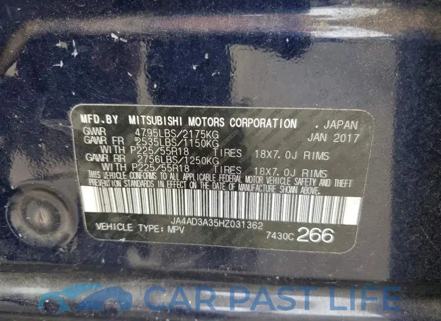 JA4AD3A35HZ031362# 12