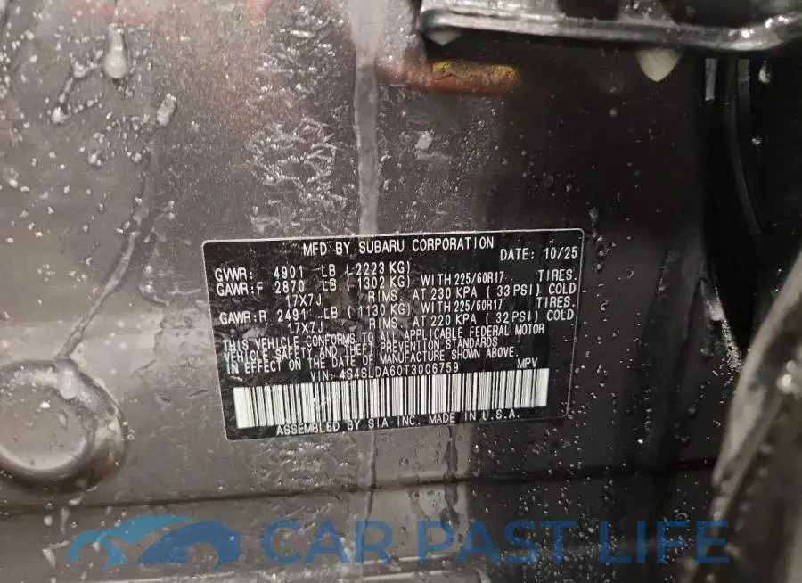 4S4SLDA60T3006759# 13