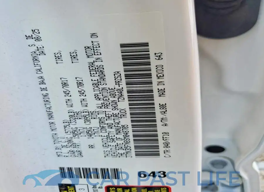 3TMKB5FN8SM048705# 12