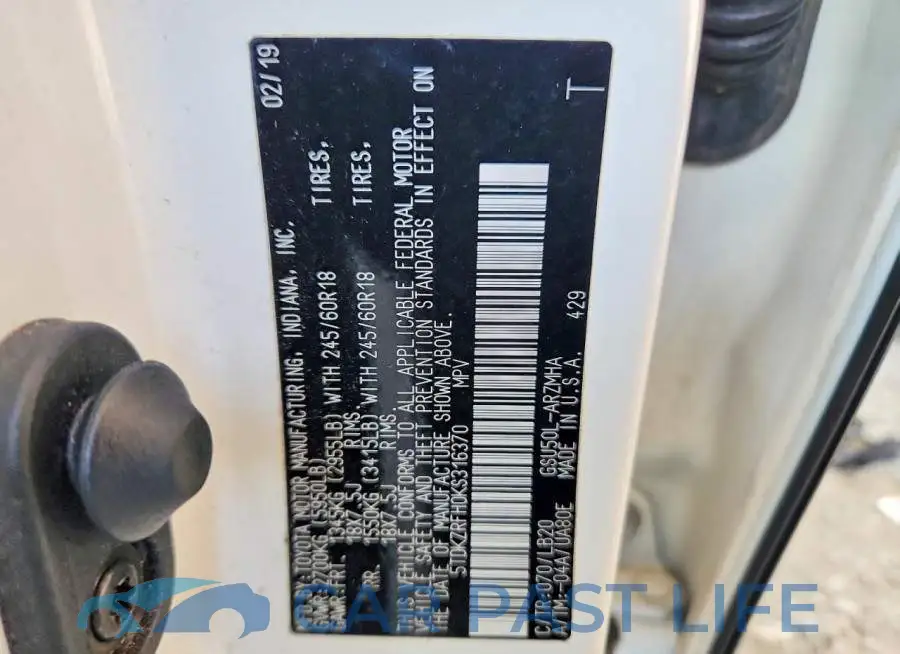 5TDKZRFH0KS316370# 13