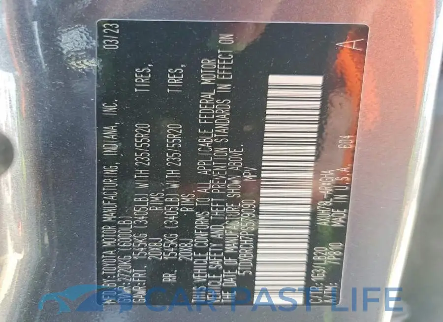 5TDXBRCH7PS579090# 13