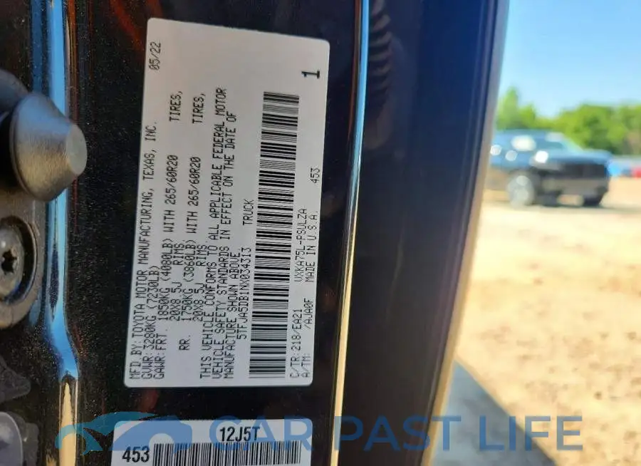5TFJA5DB1NX034313# 12