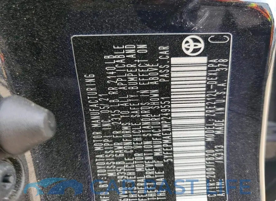5YFEPMAEXMP249551# 13