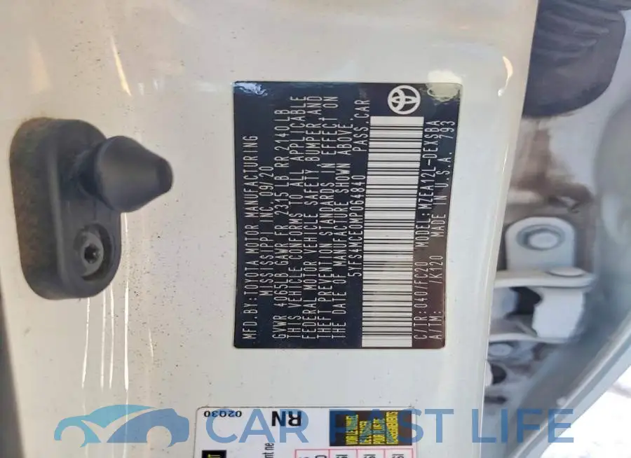 5YFS4MCE0MP064840# 13