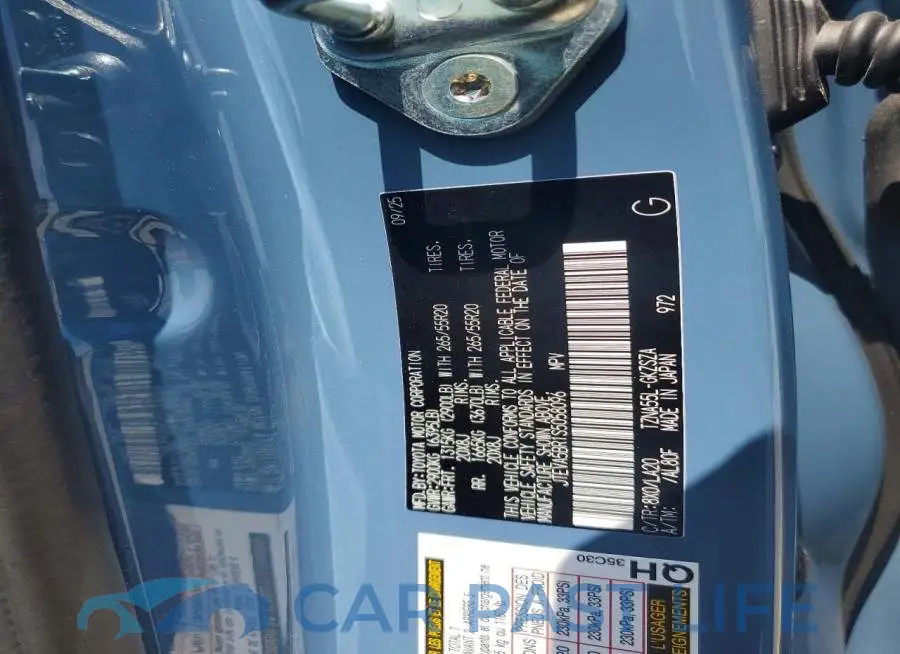 JTEVA5BR1S50580XX# 12