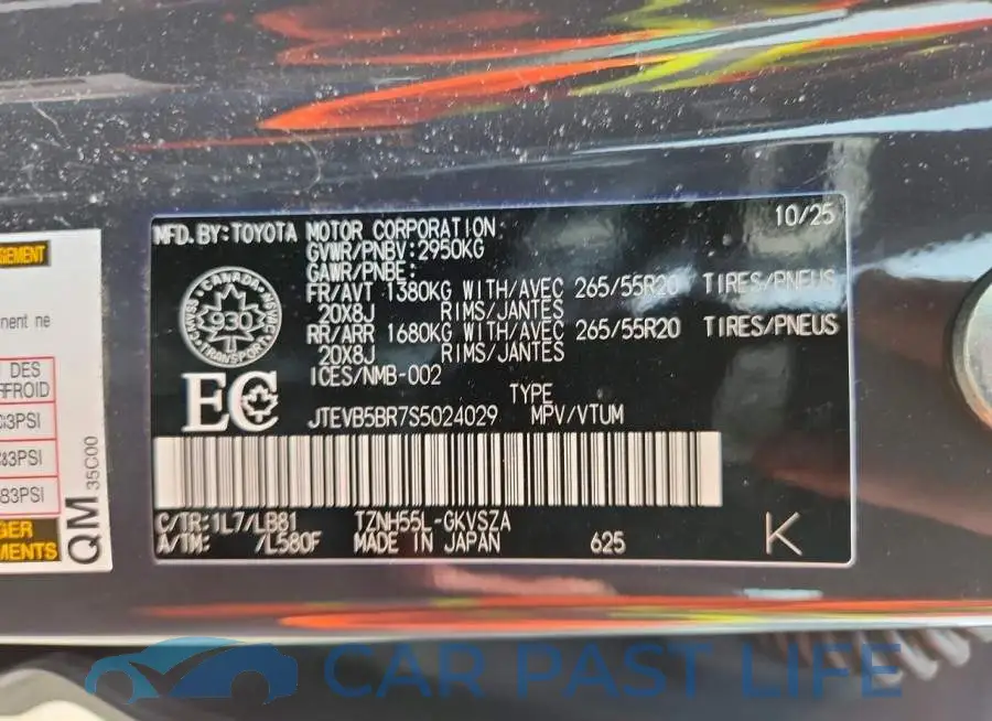 JTEVB5BR7S5024029# 13