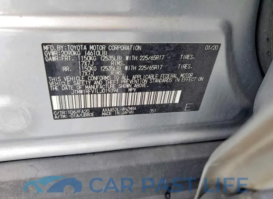 JTMW1RFV1LJ019394# 13