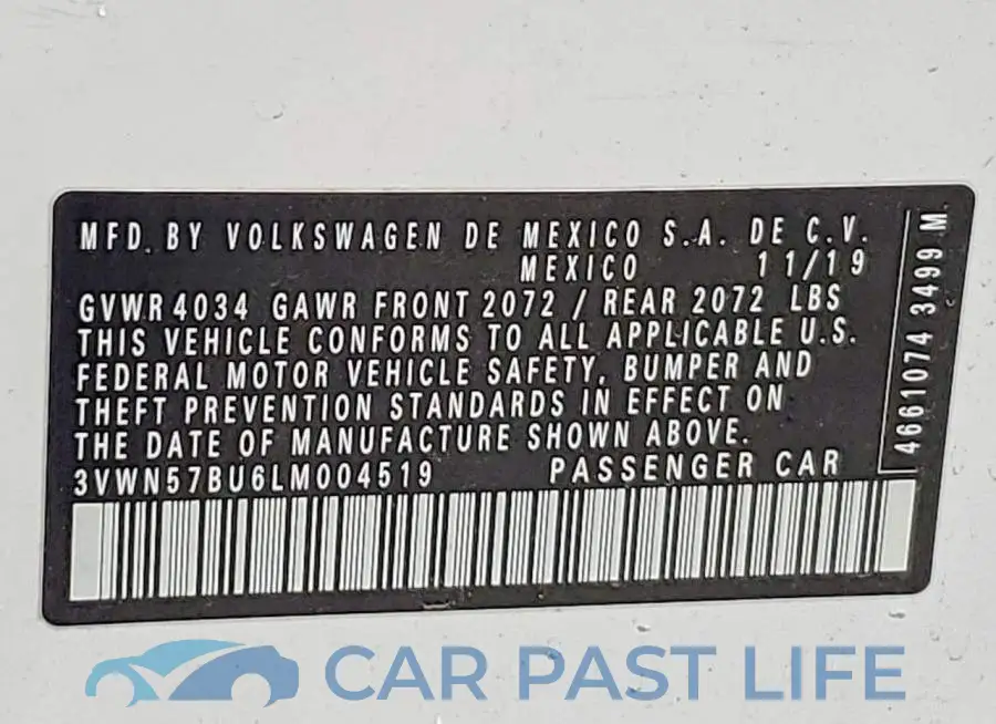 3VWN57BU6LM004519# 13