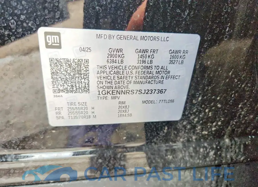 1GKENNRS7SJ237367# 13