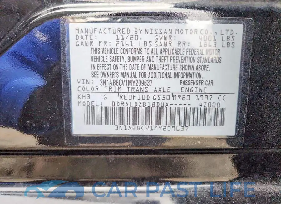 3N1AB8CV1MY209637# 12