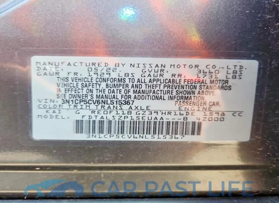 3N1CP5CV6NL515367# 12
