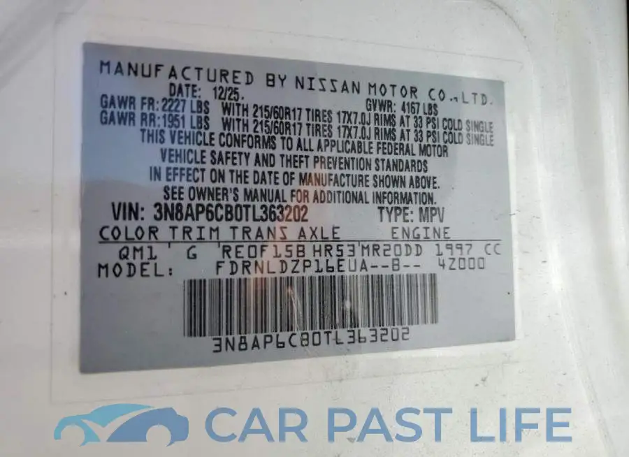 3N8AP6CB0TL363202# 13
