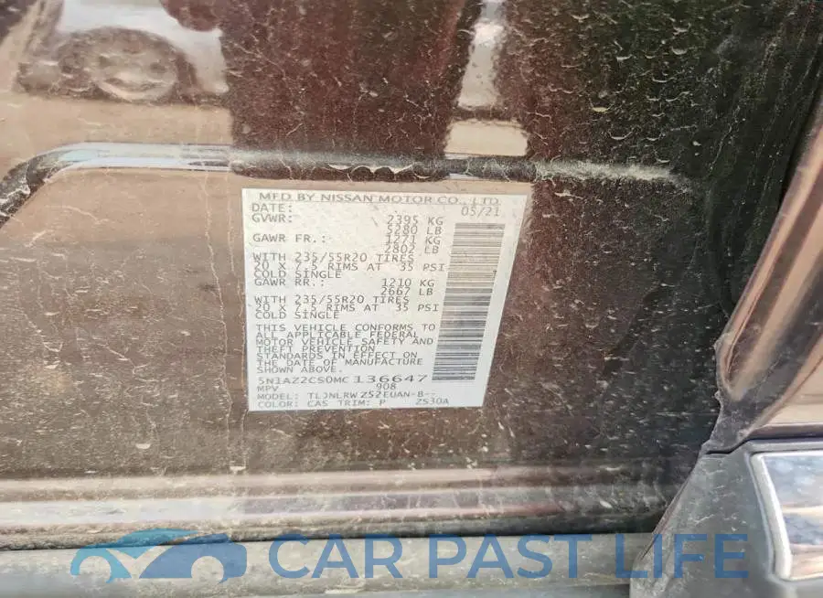 5N1AZ2CS0MC136647# 12