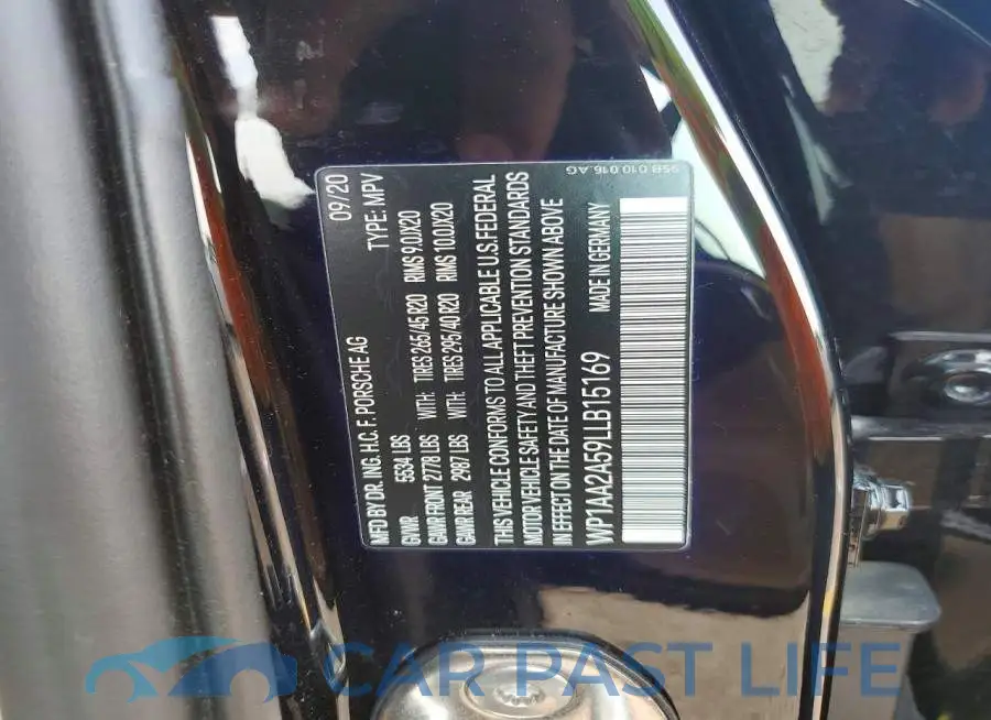 WP1AA2A59LLB15169# 14