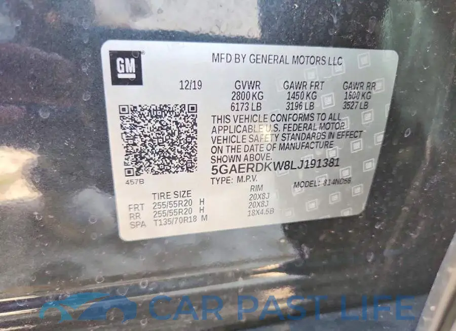5GAERDKW8LJ191381# 13