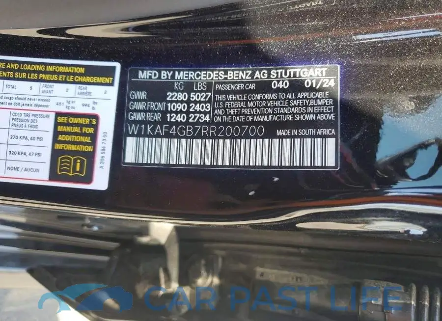 W1KAF4GB7RR200700# 12