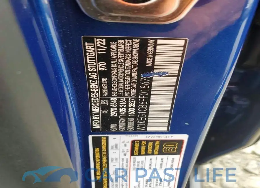 W1KEG1CB6PF018679# 12