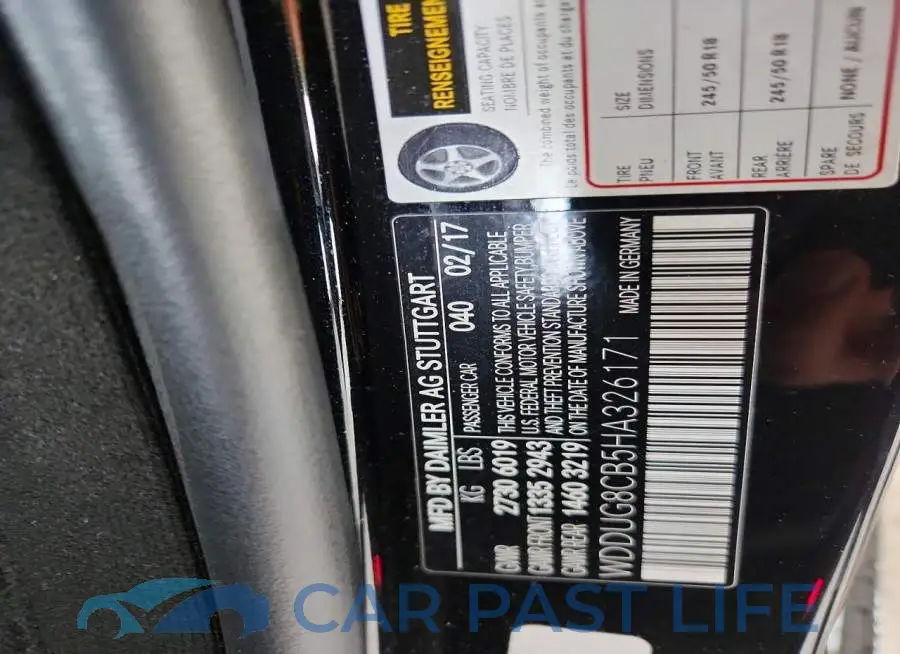 WDDUG8CB5HA326171# 12