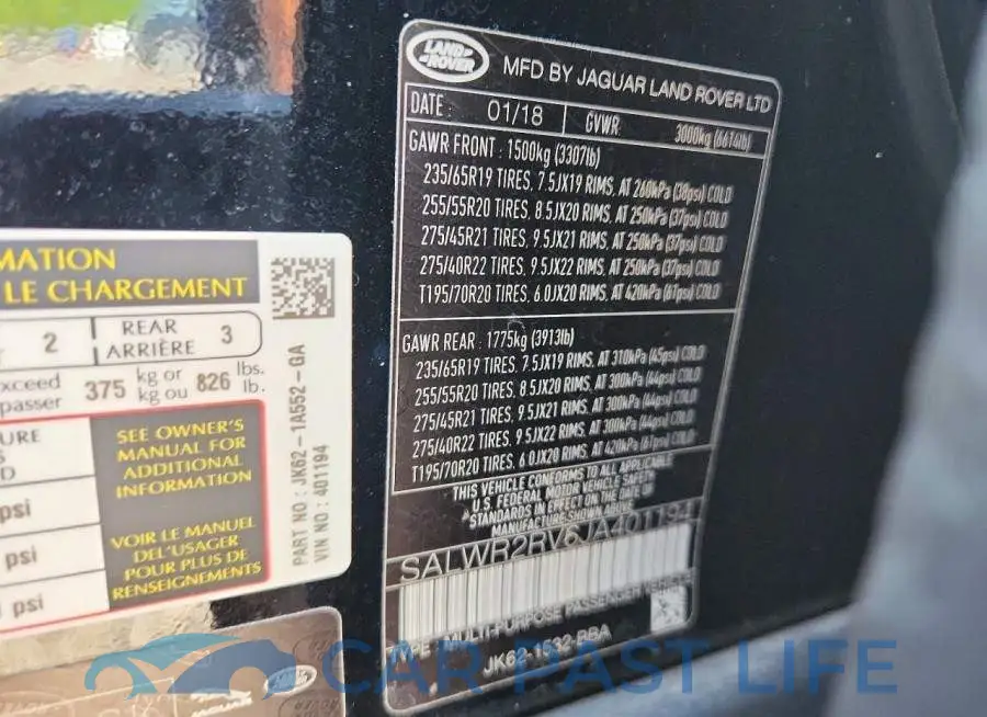 SALWR2RV6JA401194# 13