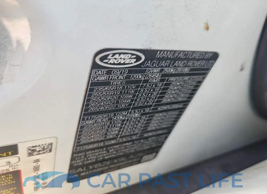 SALYB2EX9LA252173# 13