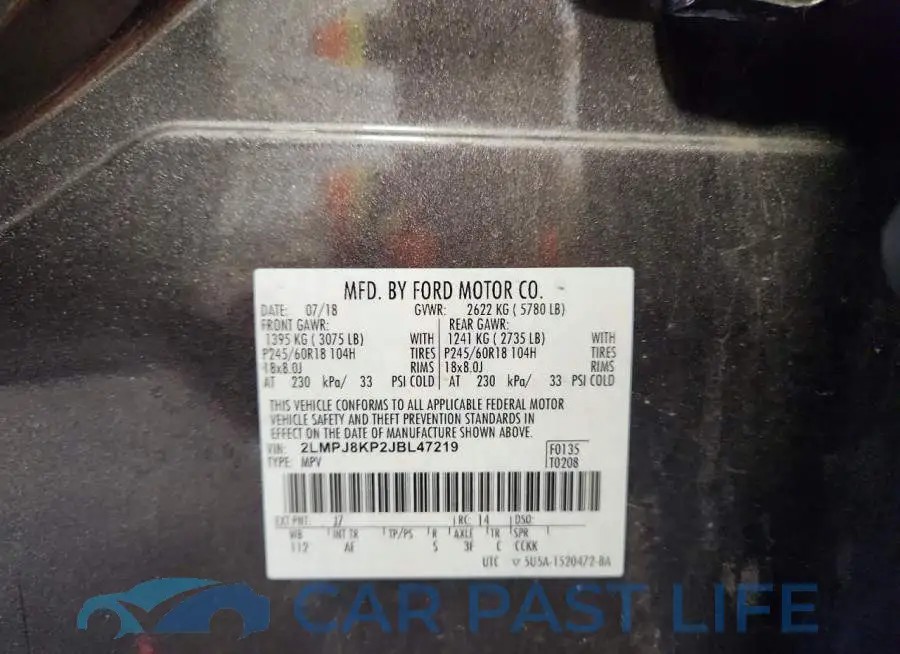 2LMPJ8KP2JBL47219# 14