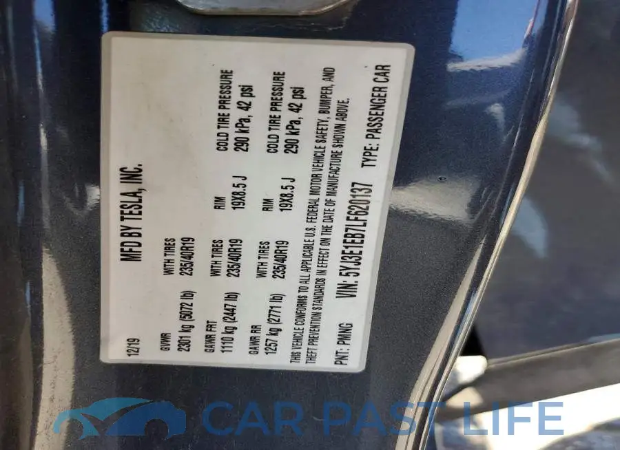5YJ3E1EB7LF620137# 13