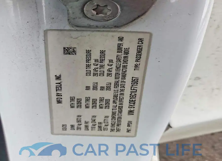 5YJ3E1EC1LF715057# 12