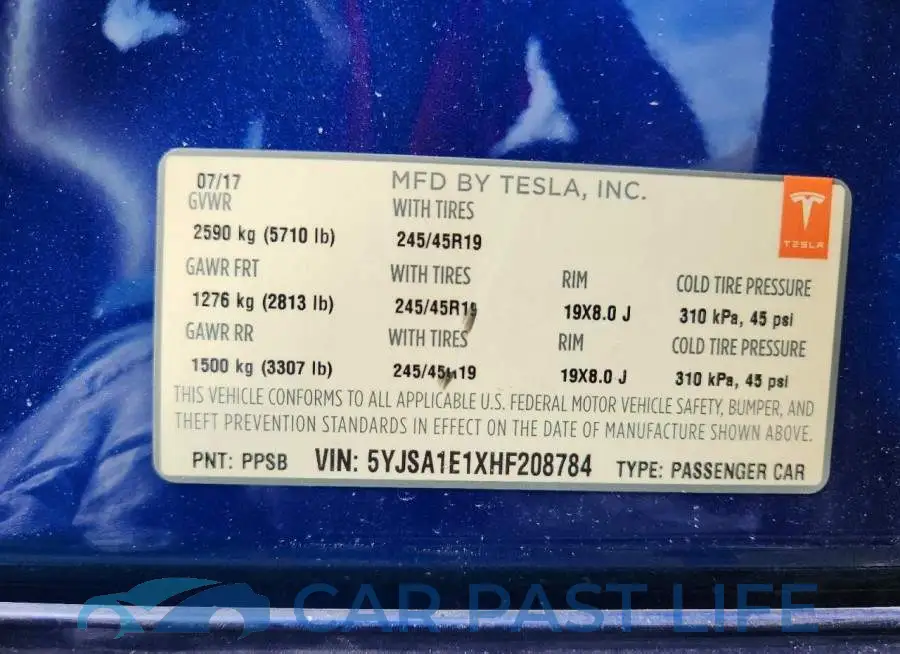 5YJSA1E1XHF208784# 14