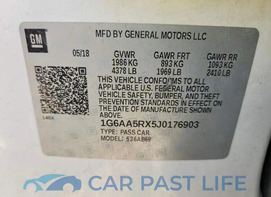 1G6AA5RX5J0176903# 12