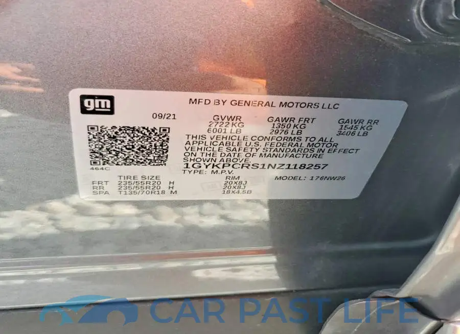 1GYKPCRS1NZ118257# 12