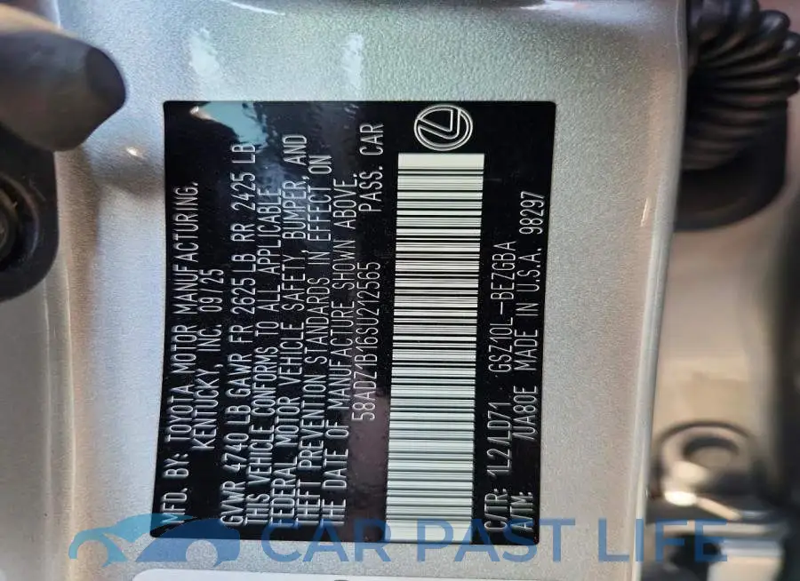 58ADZ1B16SU212565# 12
