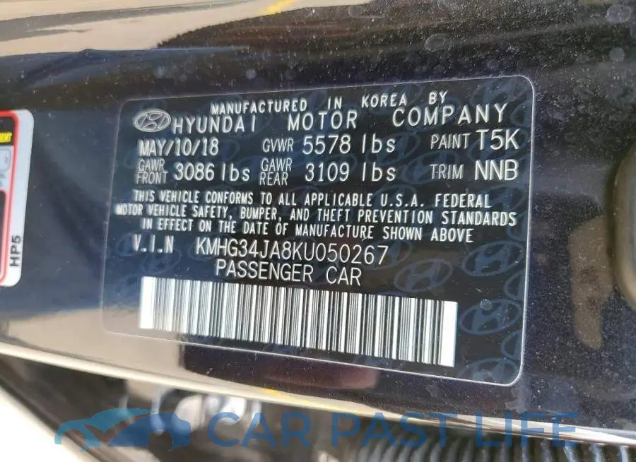 KMHG34JA8KU050267# 13