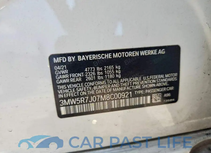 3MW5R7J07M8C00921# 13