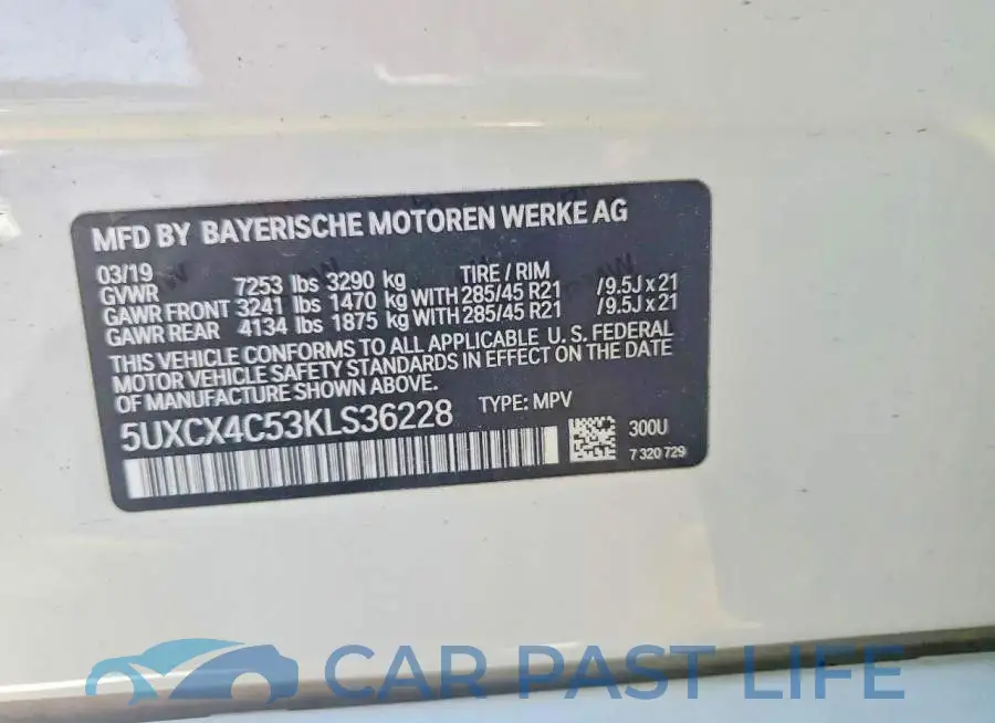 5UXCX4C53KLS36228# 13