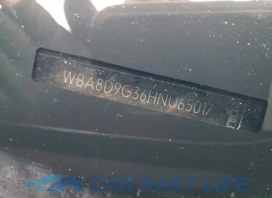 WBA8D9G36HNU65017# 12