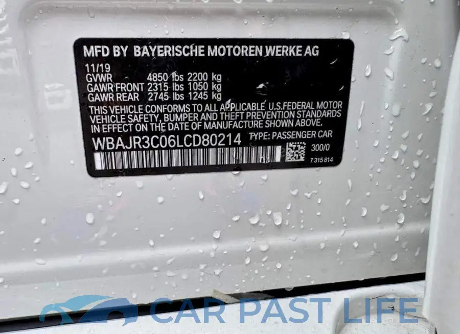 WBAJR3C06LCD80214# 14