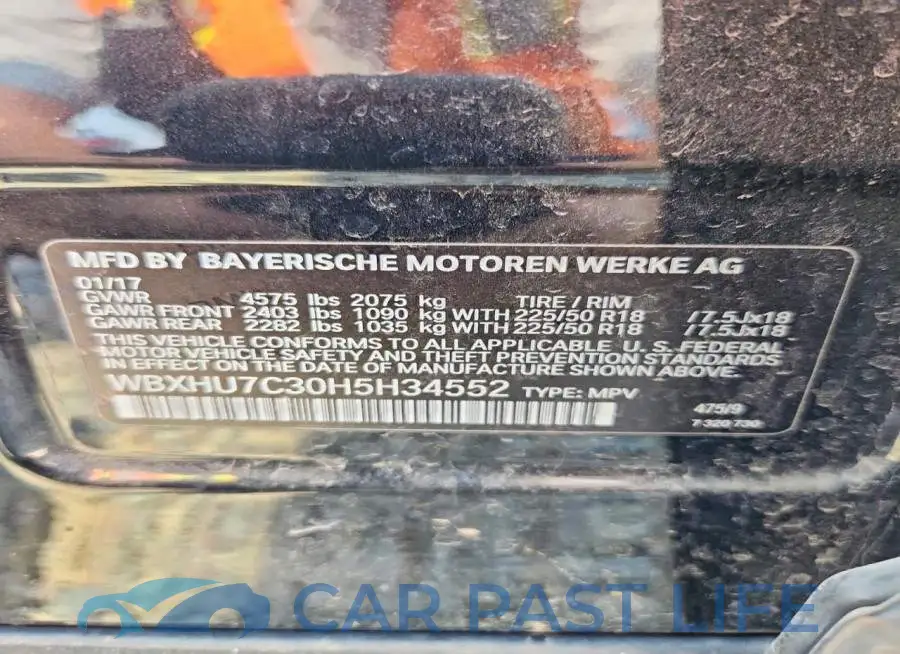 WBXHU7C30H5H34552# 13