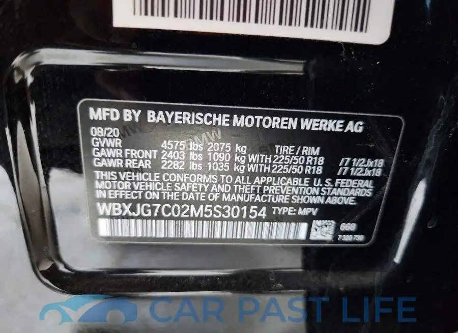 WBXJG7C02M5S30154# 13