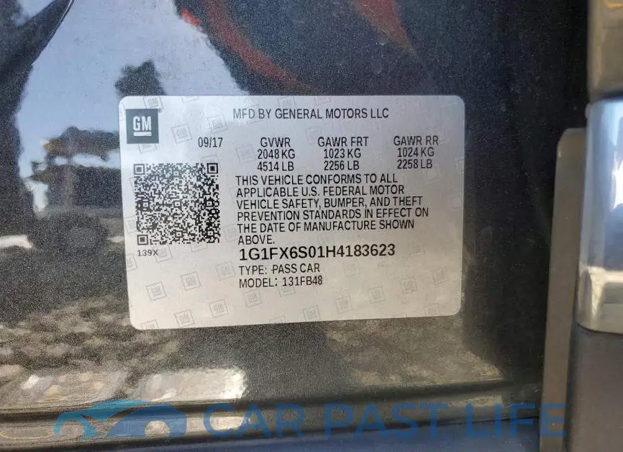 1G1FX6S01H4183623# 13