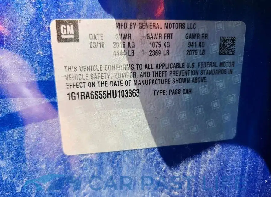 1G1RA6S55HU103363# 12