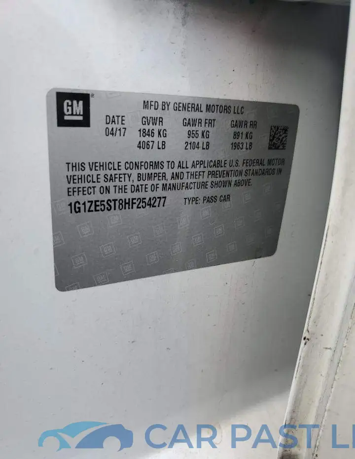 1G1ZE5ST8HF254277# 12