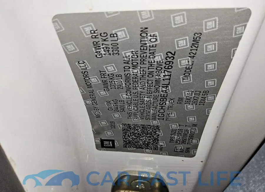 1GCHSBEA4L1176932# 12