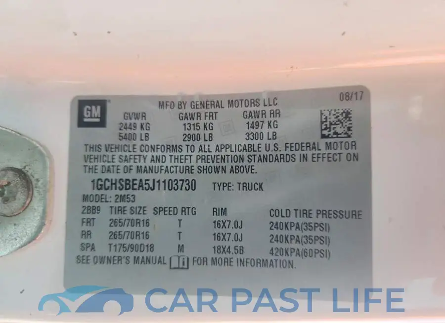 1GCHSBEA5J1103730# 13