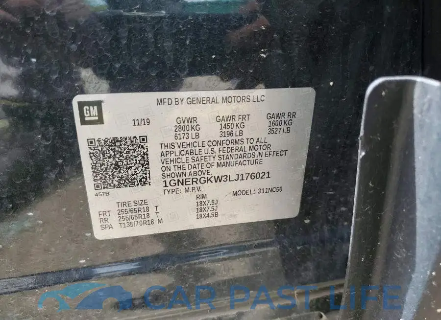 1GNERGKW3LJ176021# 13